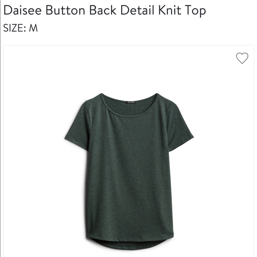 NWOT Pink Clover Daisee Back Detail Knit Top